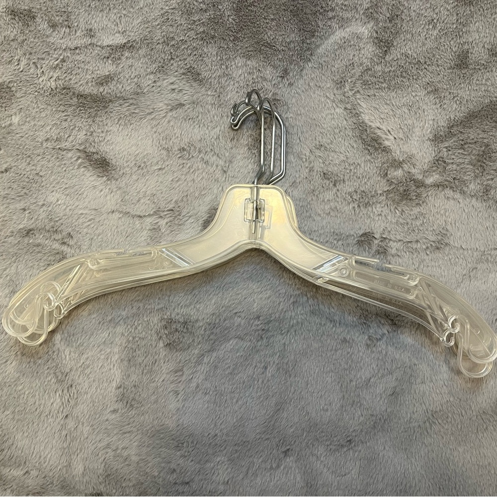 25pcs High Quality Swivel Hook Clear Plastic Hanger